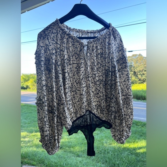 Free People Intimately Bodysuit Women's Size L Long Sleeve - Picture 1 of 5